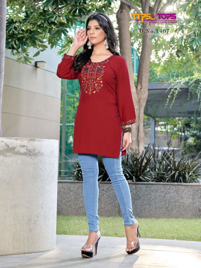 Bubbly Vol 14 By Tips And Tops Rayon Short Top Wholesale Price In Surat
